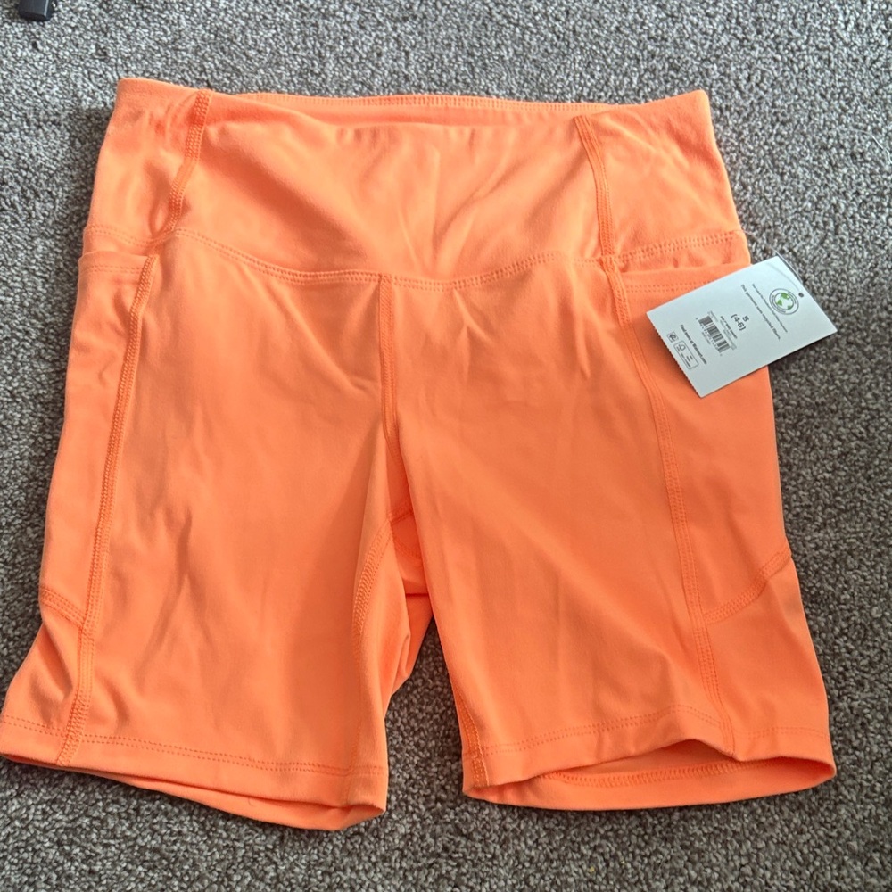 NWT Women's Orange Athletic Shorts size small